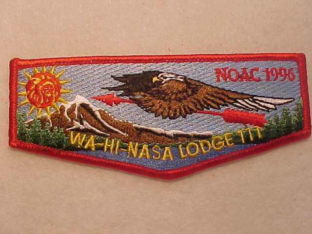 111 S40 WA-HI-NASA, NOAC 1996, RED BDR.