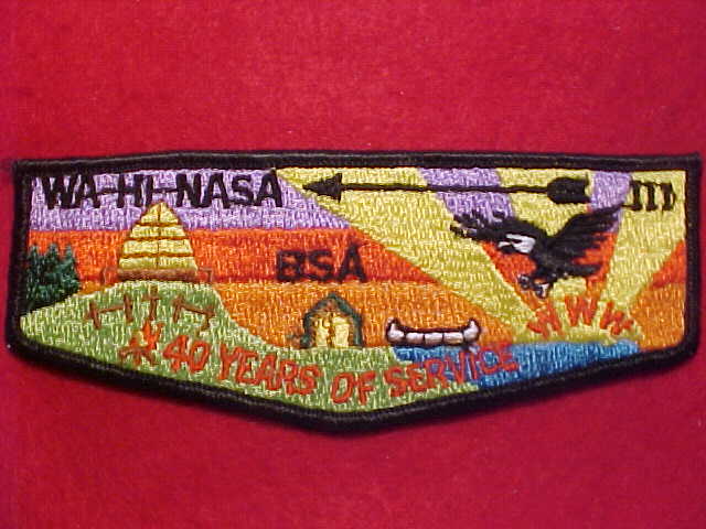 111 S9 WA-HI-NASA, 40 YEARS OF SERVICE